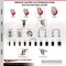 Service Caster 4 Inch 316SS Red Polyurethane Swivel 1-7/8 Inch Expanding Stem Caster Brake SCC-SS316EX20S414-PPUB-RED-TLB-178 - alternate 2